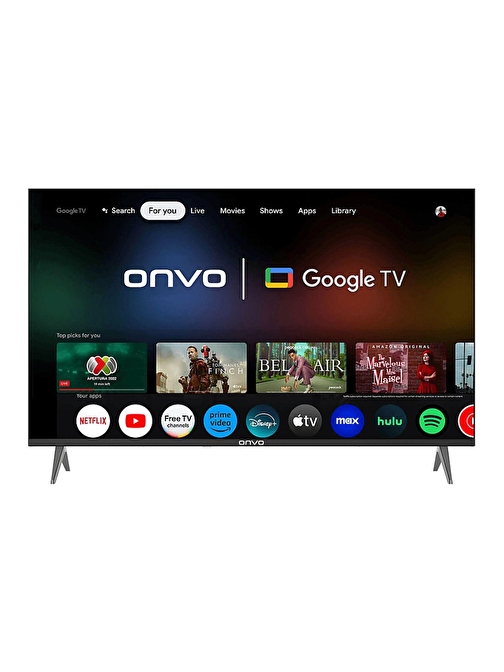 Onvo 50OVF9000 4K Ultra HD 50" 127 Ekran  Uydu Alıcılı Google Smart QLED TV