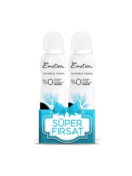 Emotion Invisible Fresh Deodorant 2x150ml