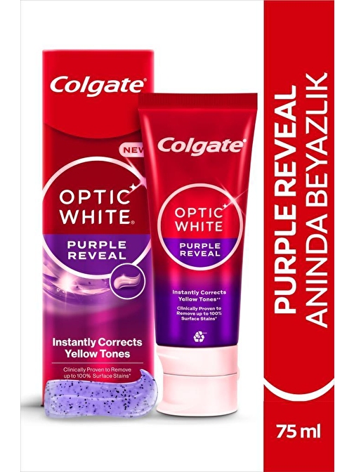 Colgate Optic White Purple Reveal Beyazlatıcı Diş Macunu 75 Ml