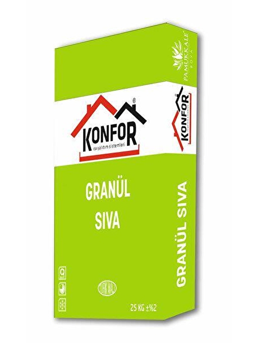 Konfor Granül Sıva İnce Beyaz 25 Kg