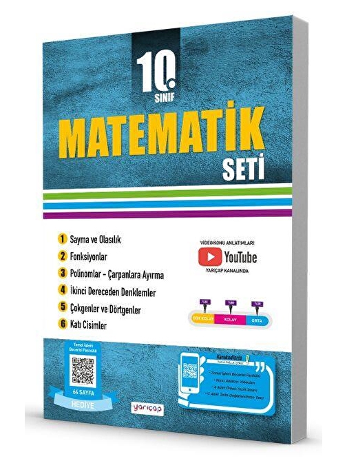 10. Sınıf Matematik Seti Yarı Çap Yayınları