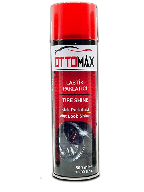 Ottomax Oto Lastik Parlatma Spreyi 500 Ml  Lastik Temizleme Bakım Spreyi