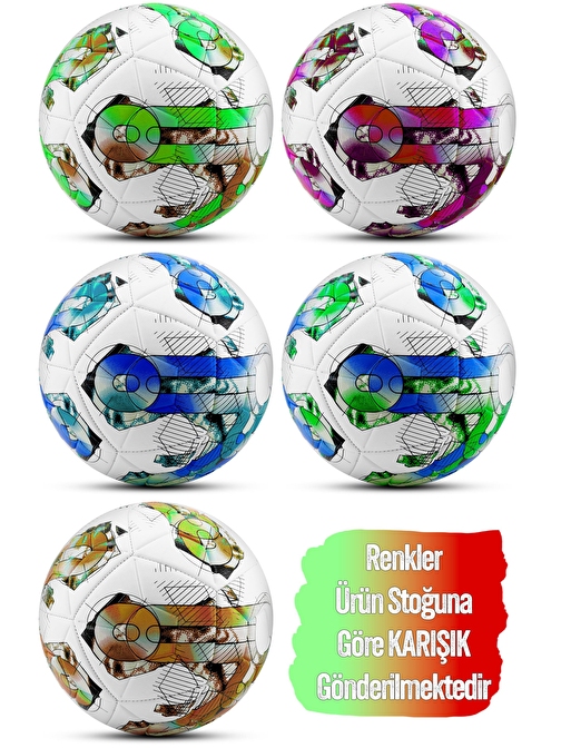 Telvesse Futbol Topu Pompalı Set Orbit V Sert Zemin Halı Saha Futbol Topu No:5 044