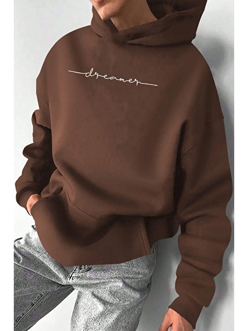 Dreamer Baskılı Oversize Sweatshirt