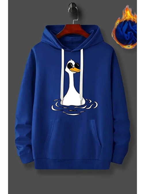 Duck Baskılı Oversize Sweatshirt