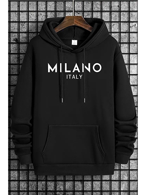 Milano Baskılı Oversize Sweatshirt