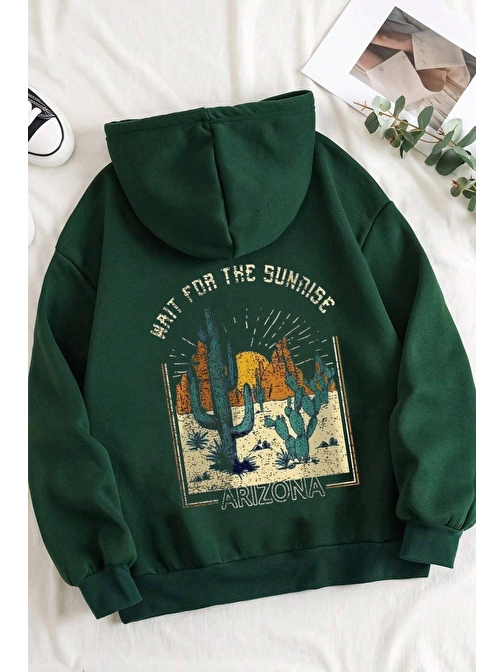 Arizona Baskılı Oversize Sweatshirt