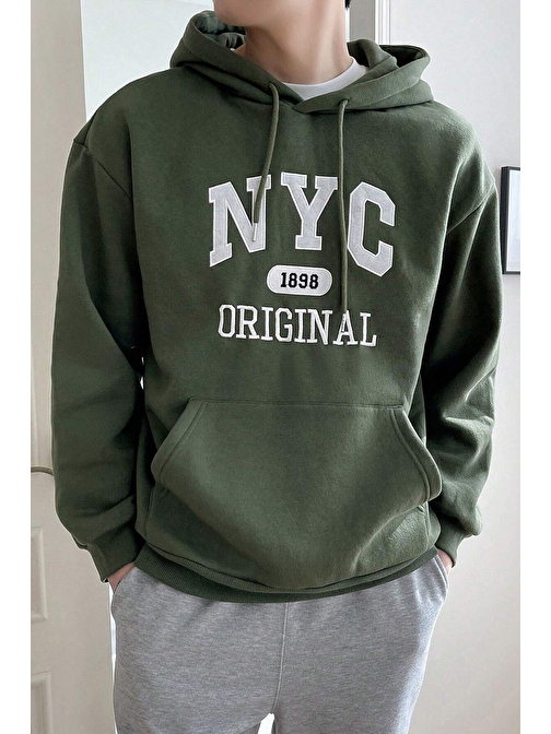 NYC Baskılı Unisex Oversize Sweatshirt