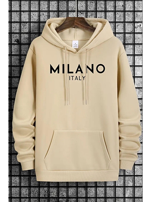 Milano Baskılı Oversize Sweatshirt