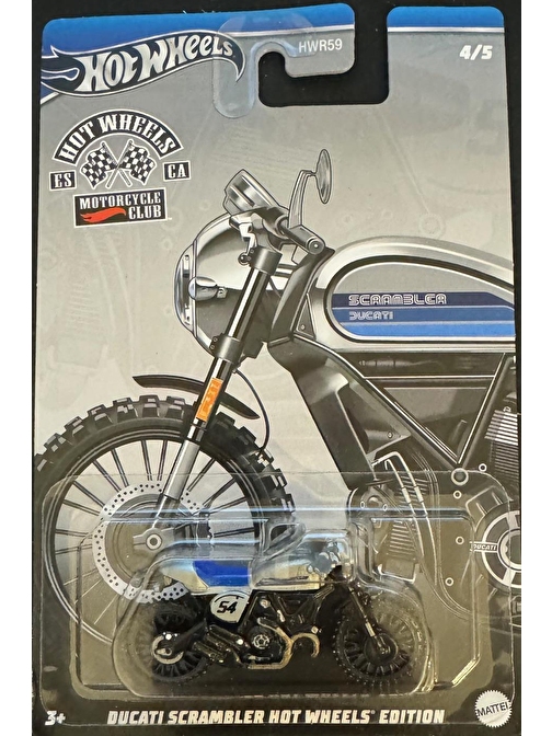 Hot Wheels Motorcycle Club Ducati Scrambler Hot Wheels Edition HRR93