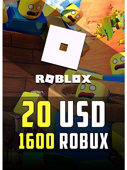 Roblox 1600 Robux 20 USD