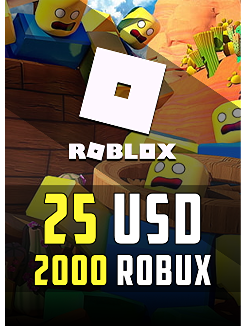 Roblox 2000 Robux 25 USD