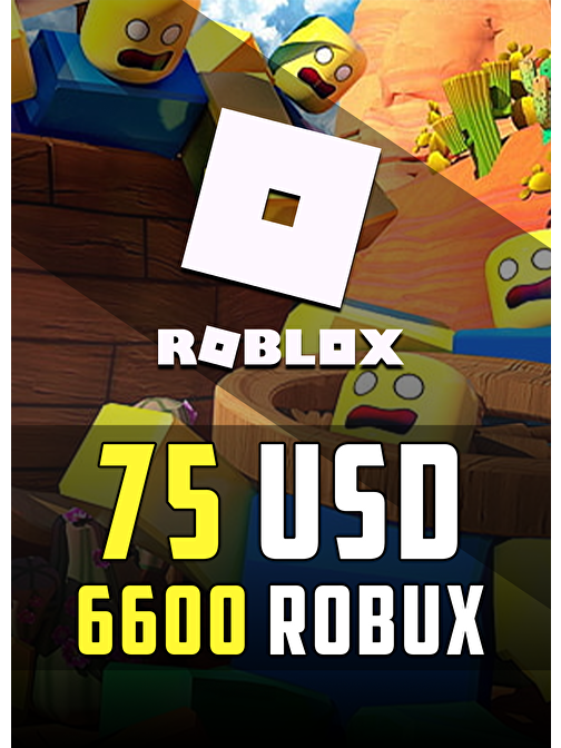 Roblox 6600 Robux 75 USD