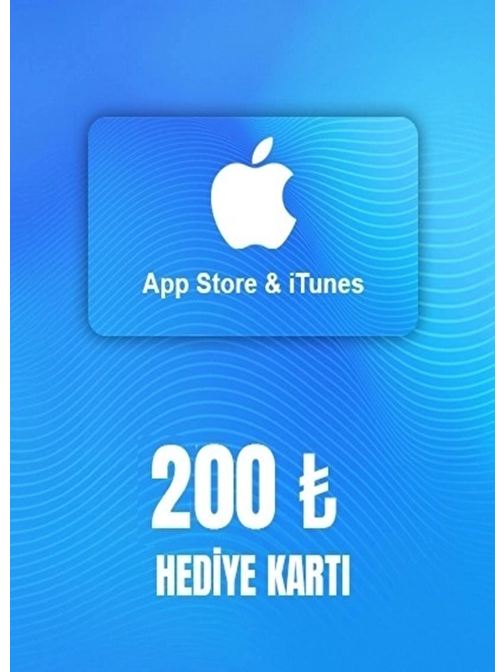  iTunes 200 TL Hediye Kartı