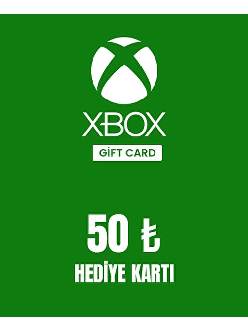 50 TL Xbox Hediye Kartı