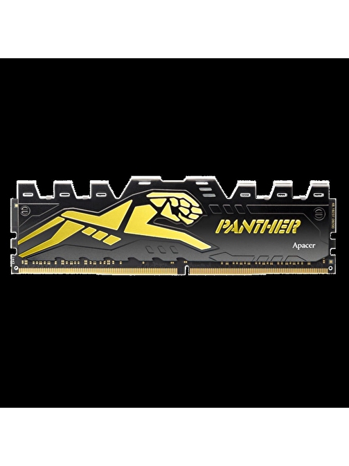 Apacer Panther Black-Gold 8GB (1x8GB) 3200MHz CL16 DDR4 Gaming Ram (AH4U08G32C28Y7GAA-1)