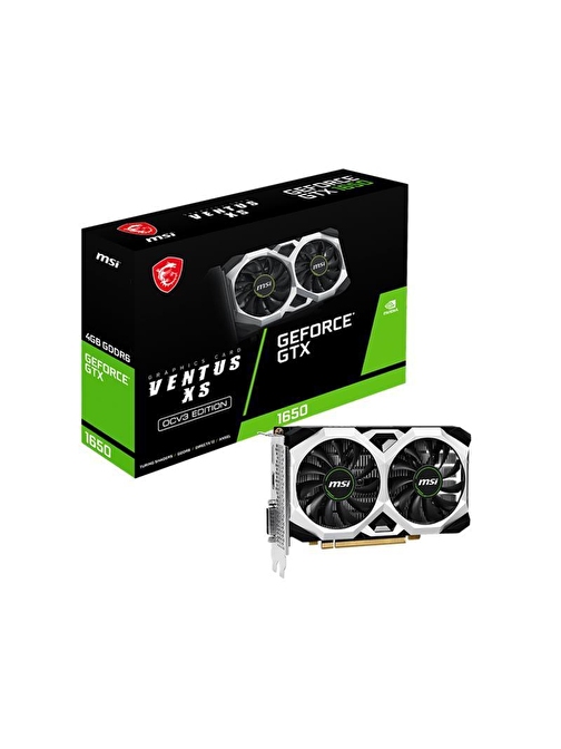 MSI GEFORCE GTX1650 D6 VENTUS XS OCV3 4GB GDDR6 128BIT 1XHDMI 1XDP 1XDVI EKRAN KARTI