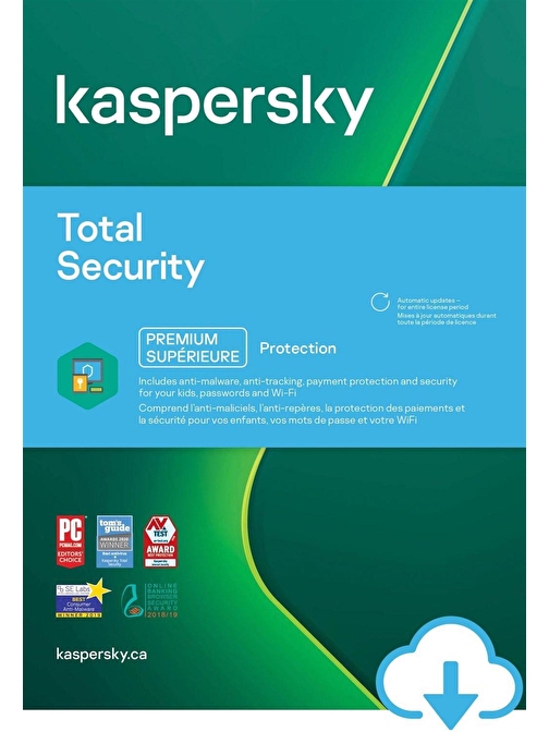 KASPERSKY TOTAL SECURITY 1 KULLANICI 1 YIL