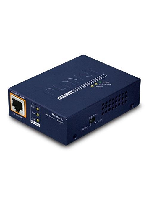 Tek Port Çoklu Gigabit 802.3bt PoE++ Injector (95 Watt)
Single-Port Multi-Gigabit 802.3bt PoE++ Injector (95 Watts)
