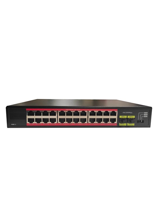 TIWOX TP-G2420-POE300W 24 PORT GIGABIT +2X GIGABIT SFP UPLINK RACKMOUNT POE SWITCH (REALTEK CHIPSET)