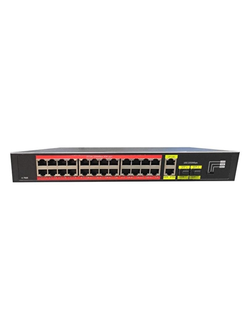 TIWOX TP-G2422SFP-POE300W 24 PORT GIGABIT+2XGB RJ45/2XSFP UPLINK RACKMOUNT POE SWITCH