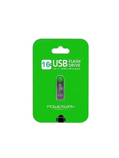 Powerway 16 Gb Usb 2.0 Metal Usb Flash Bellek