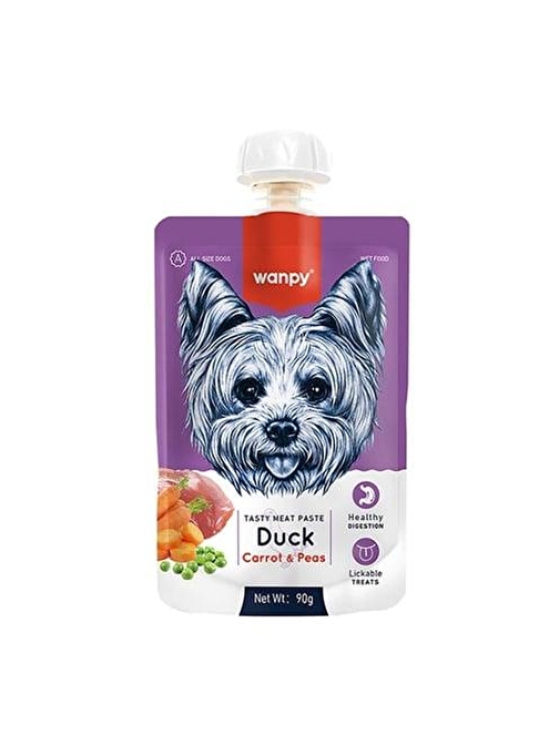 Wanpy Ördekli ve Havuçlu Ezme Köpek Ödülü 90 Gr