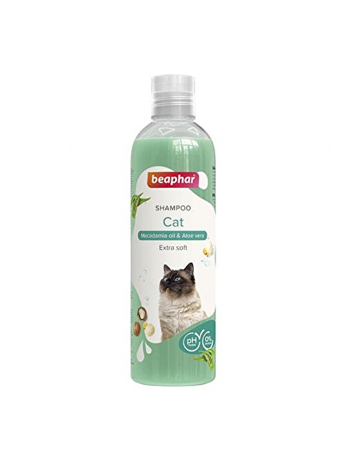 Beaphar Macadamia Yağı ve Aloe Vera Özlü Kedi Şampuanı 250 Ml