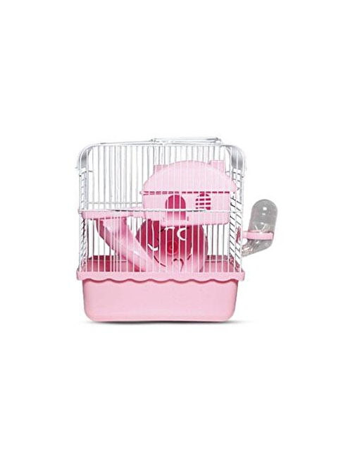 Zampa Hamster Kafesi 23x17x33 Cm Pembe