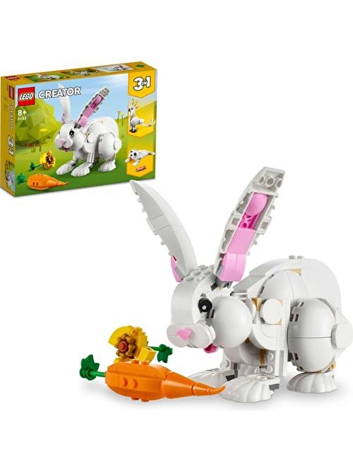 LEGO Creator 31133  3’ü 1 Arada Beyaz Tavşan (258 Parça)