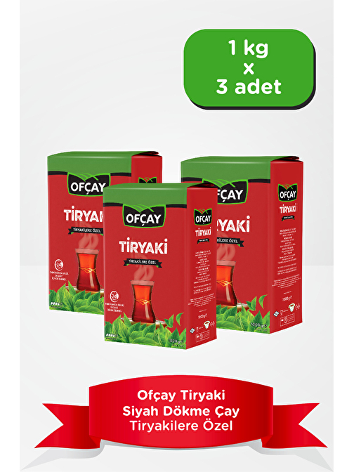 Ofçay Tiryakisine Dökme Çay 1 kg 3'lü Set