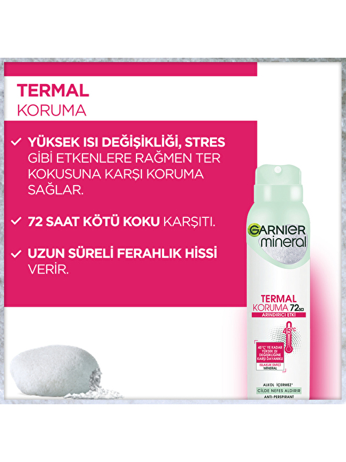 Garnier Mineral Deodorant 150ml Termal Koruma