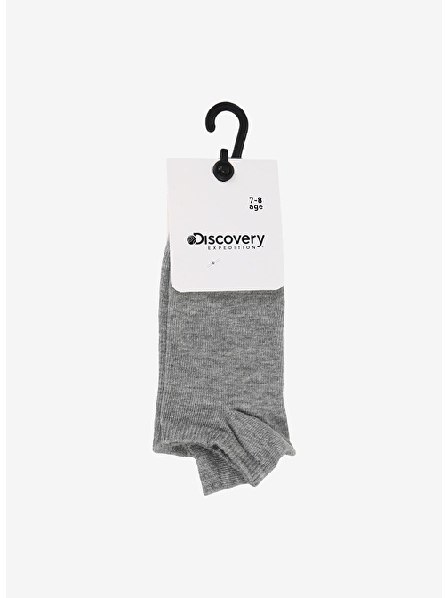 Discovery Expedition Gri Kız Çocuk Sneaker Çorabı UL-CCK-PTK-KDN