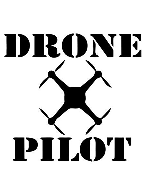 Dron Pilot Logo (Oto-Motor-Laptop-Dekor) Sticker 10 x 13 cm