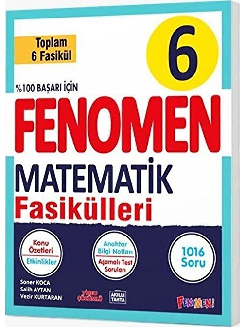 6. Sınıf Matematik Fasikül Seti Fenomen Okul Yayınları