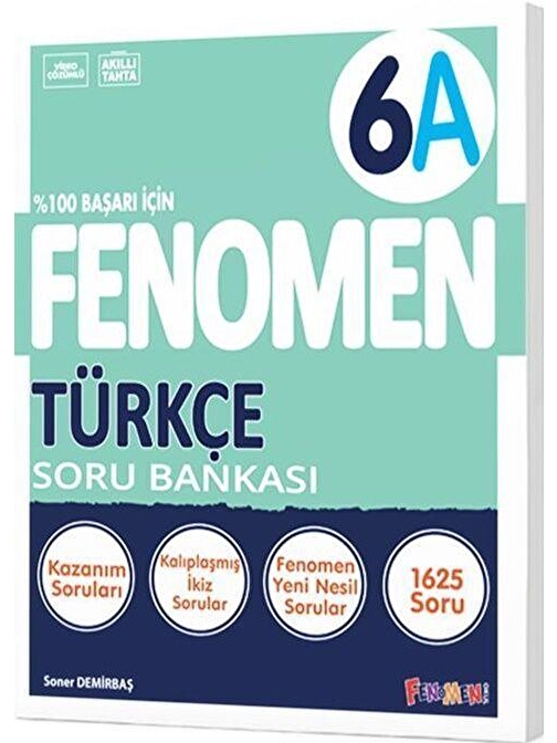 6. Sınıf Fenomen Türkçe A Soru Bankası Fenomen Okul Yayınları