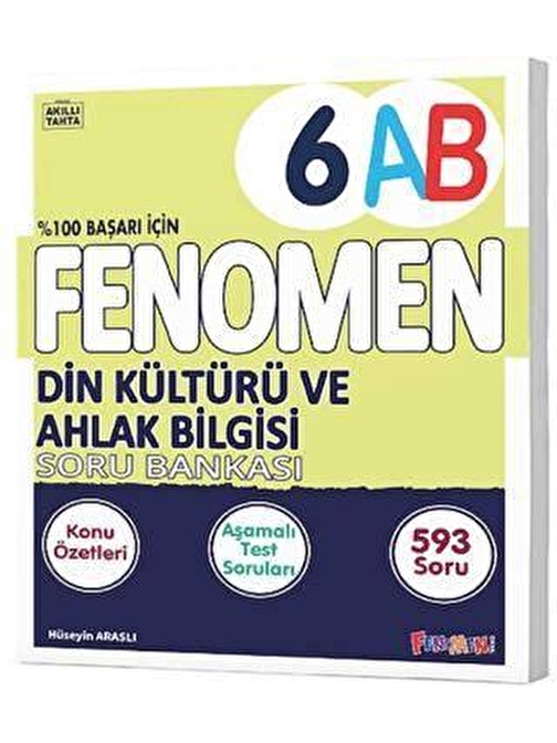 6. Sınıf Din Kültürü Ve Ahlak Bilgisi A-B Soru Bankası Fenomen Okul Yayınları