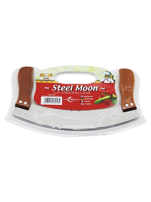 STEEL MOON ÇİFT AHŞAP SAPLI ZIRH BIÇAK KESİCİ - DOĞRAYICI (3877)