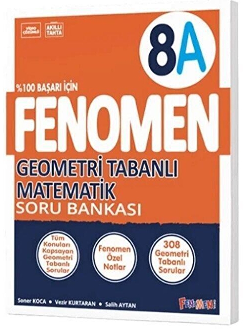 8. Sınıf Geometri Tabanlı Matematik A Fenomen Soru Bankası Fenomen Okul Yayınları