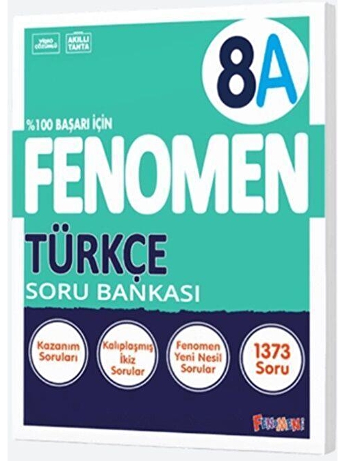 8. Sınıf LGS Türkçe A Fenomen Soru Bankası Fenomen Okul Yayınları