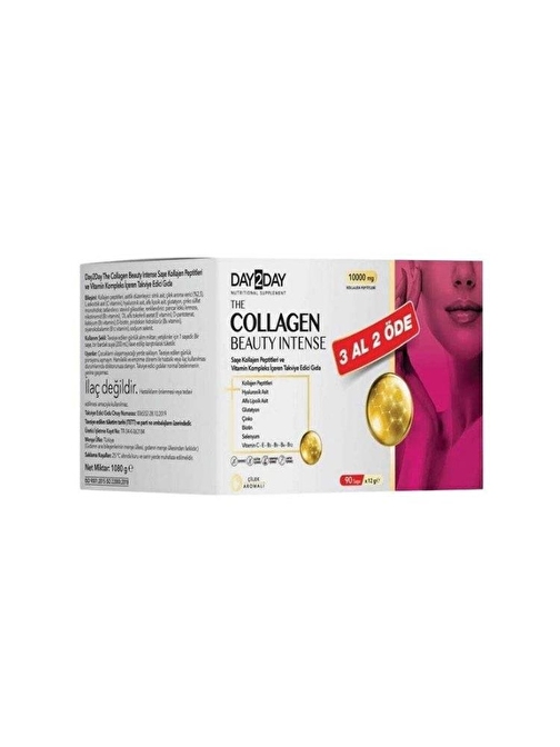 Day2Day The Collegen Beauty Çilek Aromalı 10000 mg 30 Saşe - 3 Al 2 Öde