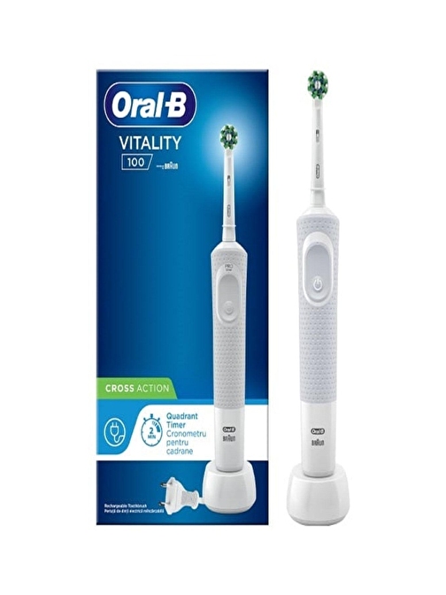 ORAL B VITALITY 100 CROSS ACTION (BEYAZ)