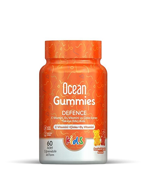 Ocean Gummies Defence Kids 60 Çiğnenebilir Jel 