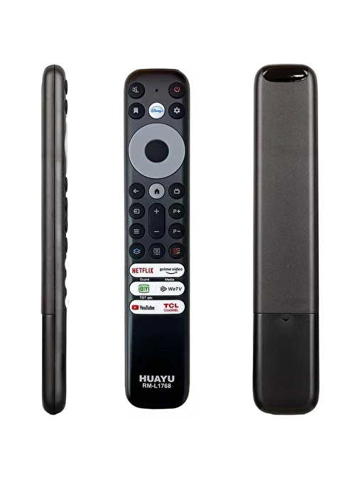 HUAYU TCL RM-L1768 SES KOMUTSUZ TCL RC902V RMR1 NETFLIX-PRIME VIDEO-GUARD-MEDIA-YOUTUBE TUŞLU LCD LED TV KUMANDASI