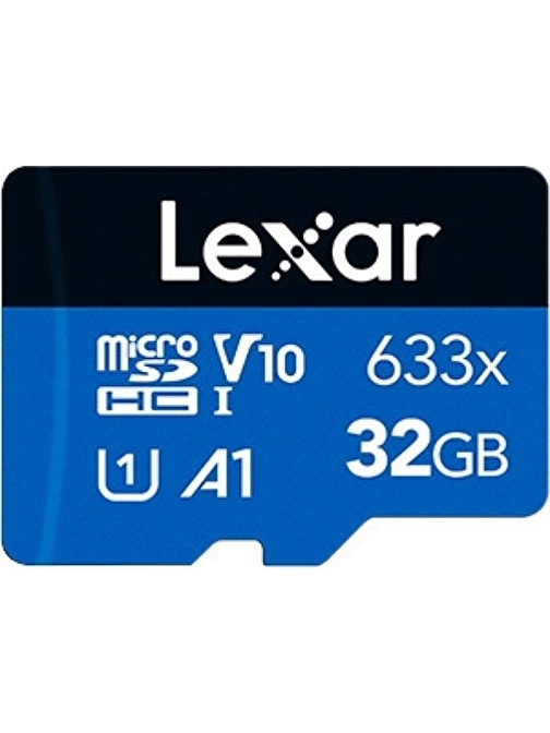 32GB LEXAR LSDMI32GBB633A 633X MICROSDHC HIGH-PERFORMANCE C10 A1 V10 U1 HAFIZA KARTI