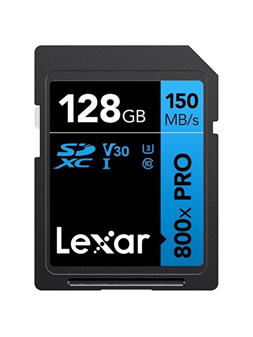 128GB LEXAR LSD0800P128G-BNNNG PROFESSIONAL 800X PRO SDXC UHS-I CARDS UP TO 150MB/S READ 45MB/S WRIT