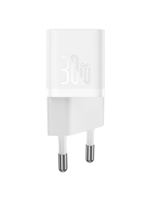 Baseus GaN5 Mini Beyaz 30W PD Hızlı Şarj Adaptörü