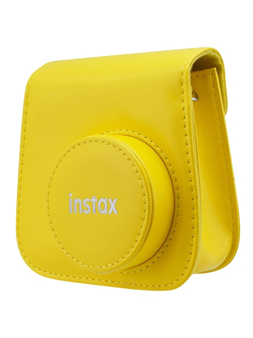 Instax mini 9 Sarı Deri Çanta