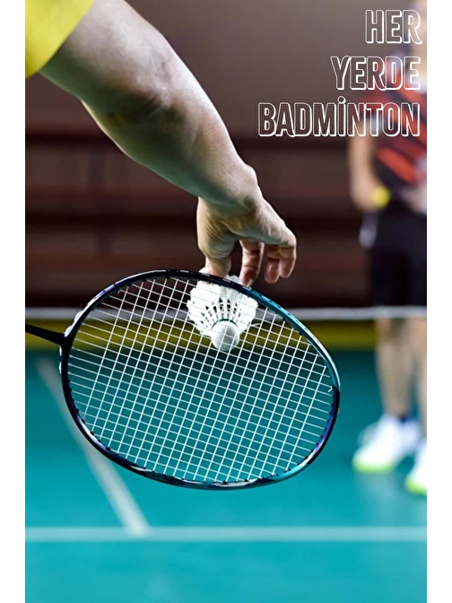 6 Adet Badminton Topu Semi-Pro Dengeli Hız Başlangıç Kutulu Mantar Kafa Deluxe Top Seti Beyaz 620