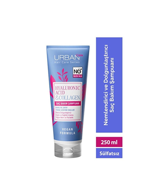 URBAN Care Hyaluronik Asit&Kolajen Sağlıklı Uzamaya Yardımcı Şampuan-250ML-Vegan